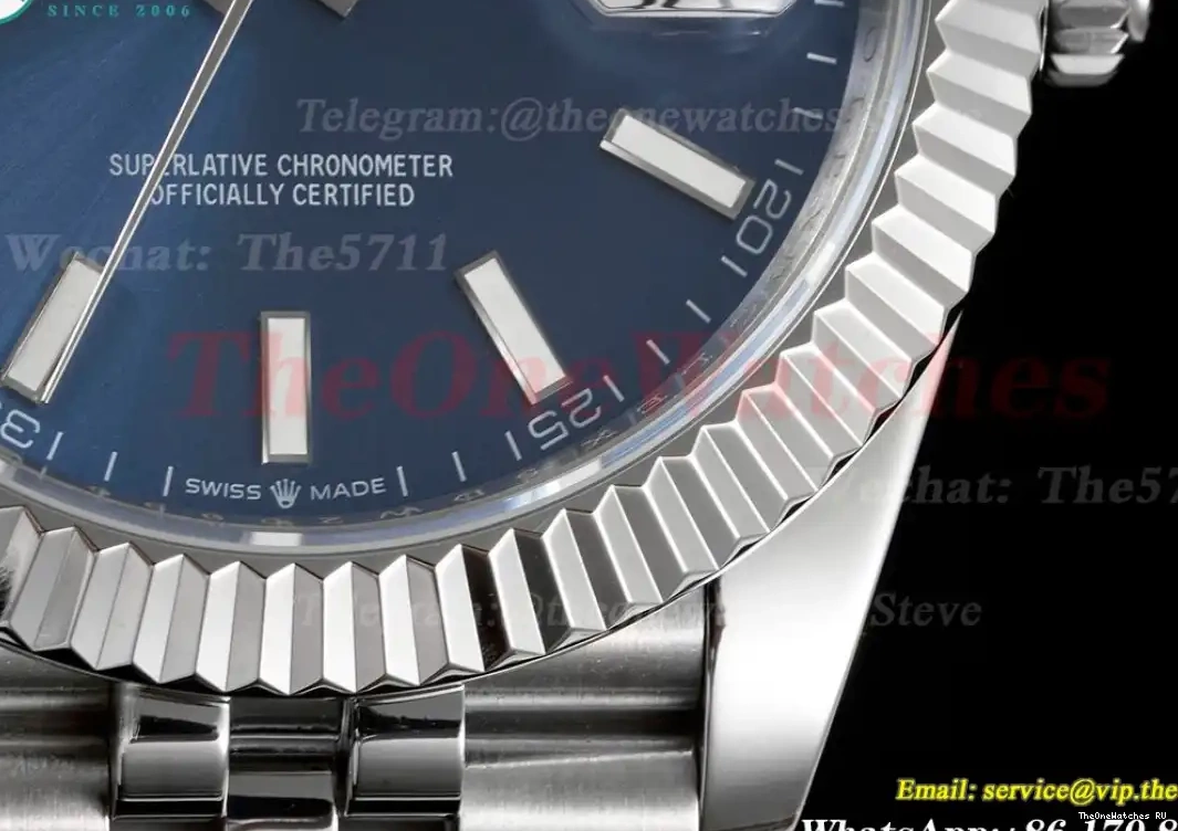 Stk Blue DIW Jubilee 41mm Datejust A3235 SS SS  904L 0506